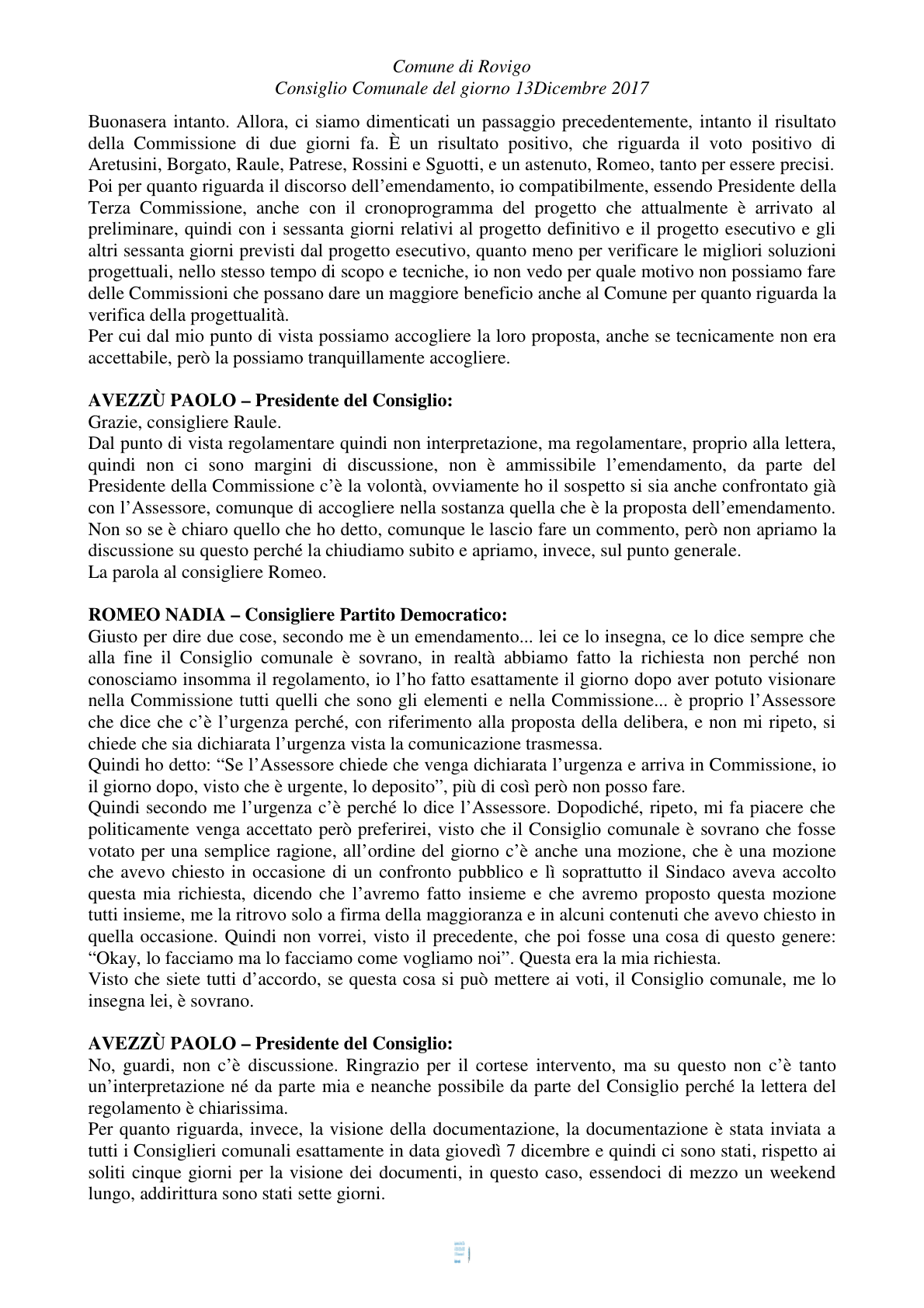 Pagina 27 del verbale