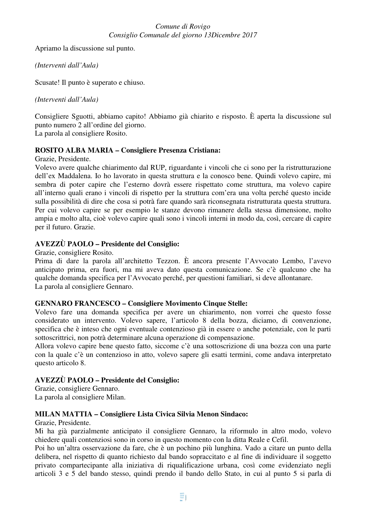 Pagina 28 del verbale
