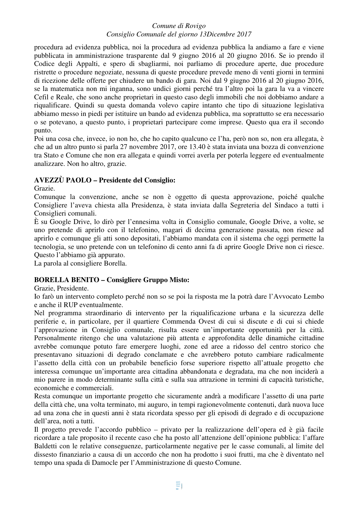 Pagina 29 del verbale