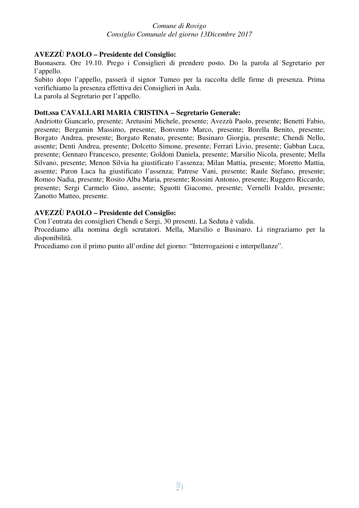 Pagina 3 del verbale