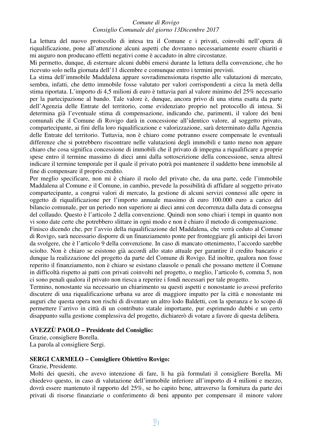Pagina 30 del verbale