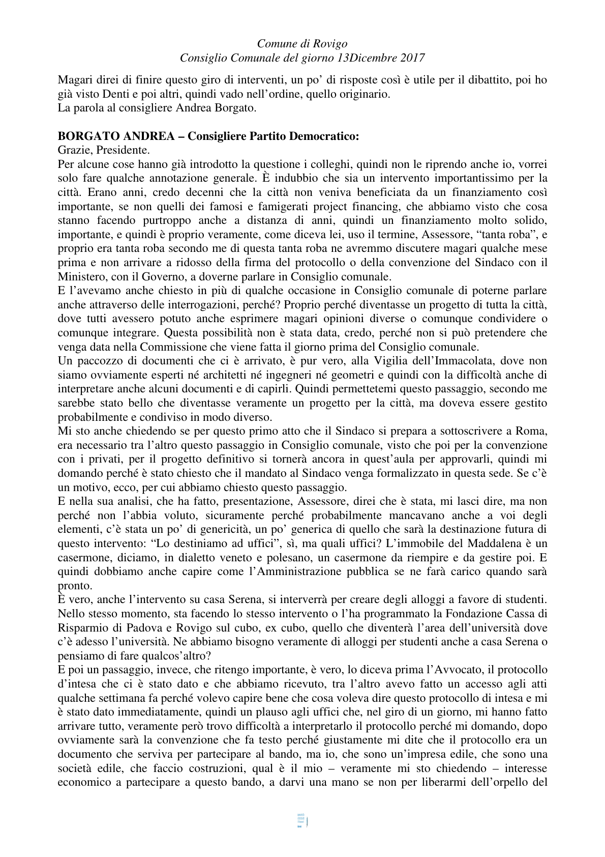 Pagina 33 del verbale