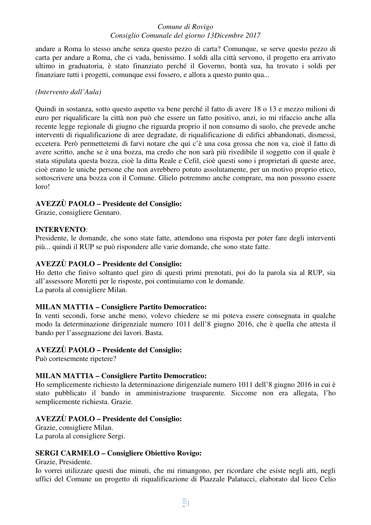 Pagina 35 del verbale