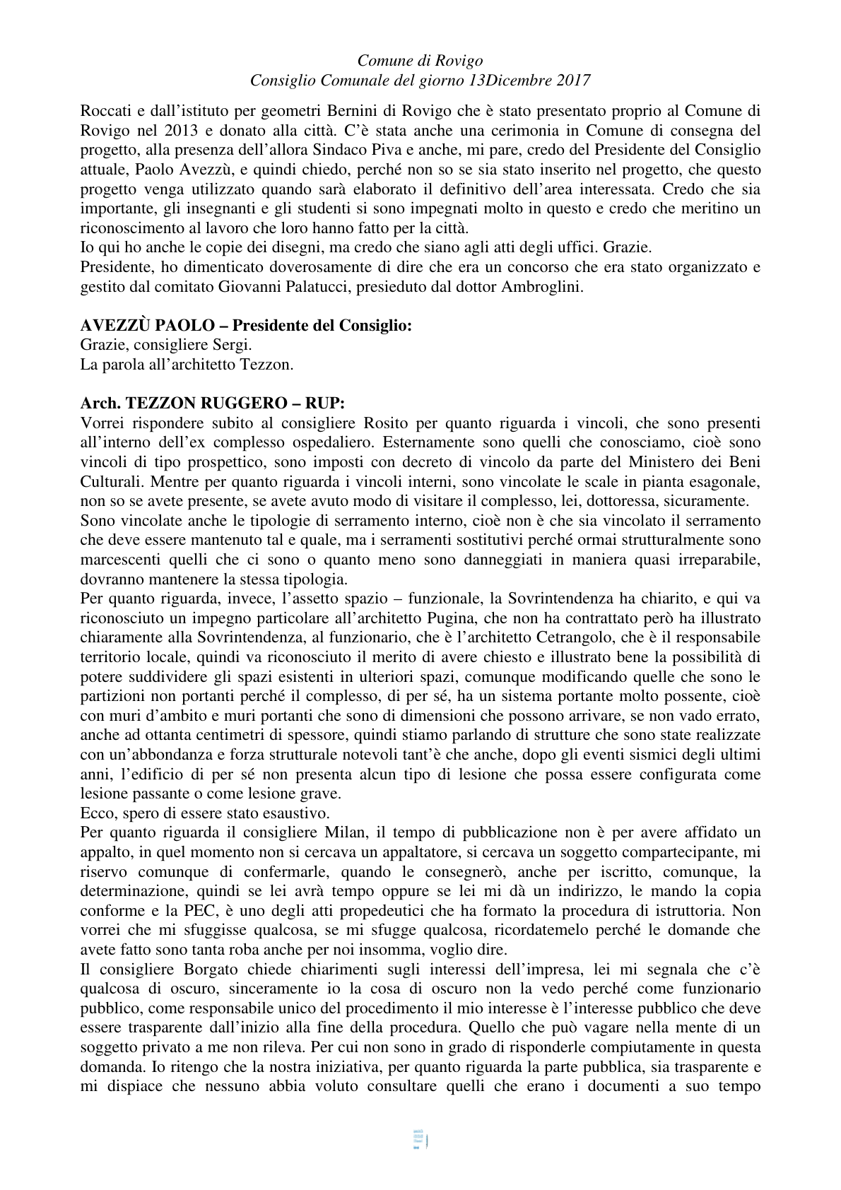 Pagina 36 del verbale