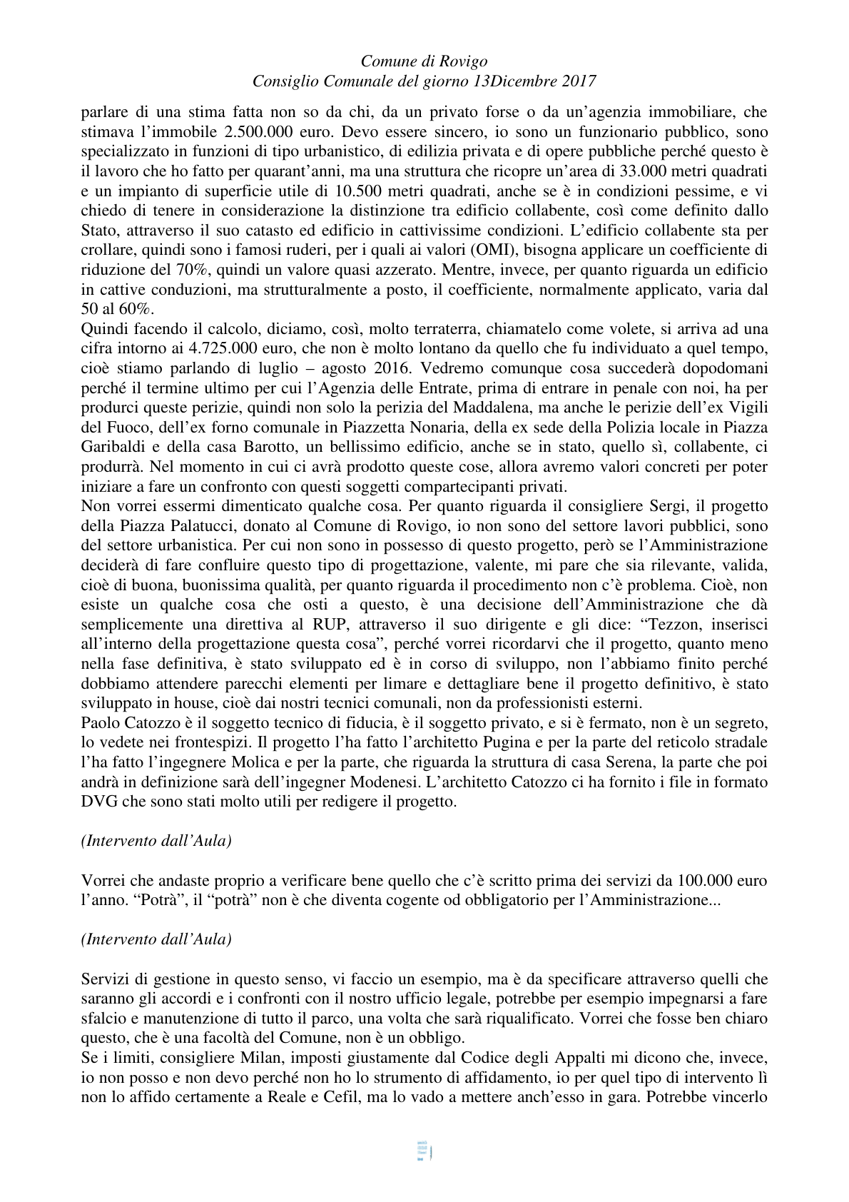 Pagina 38 del verbale