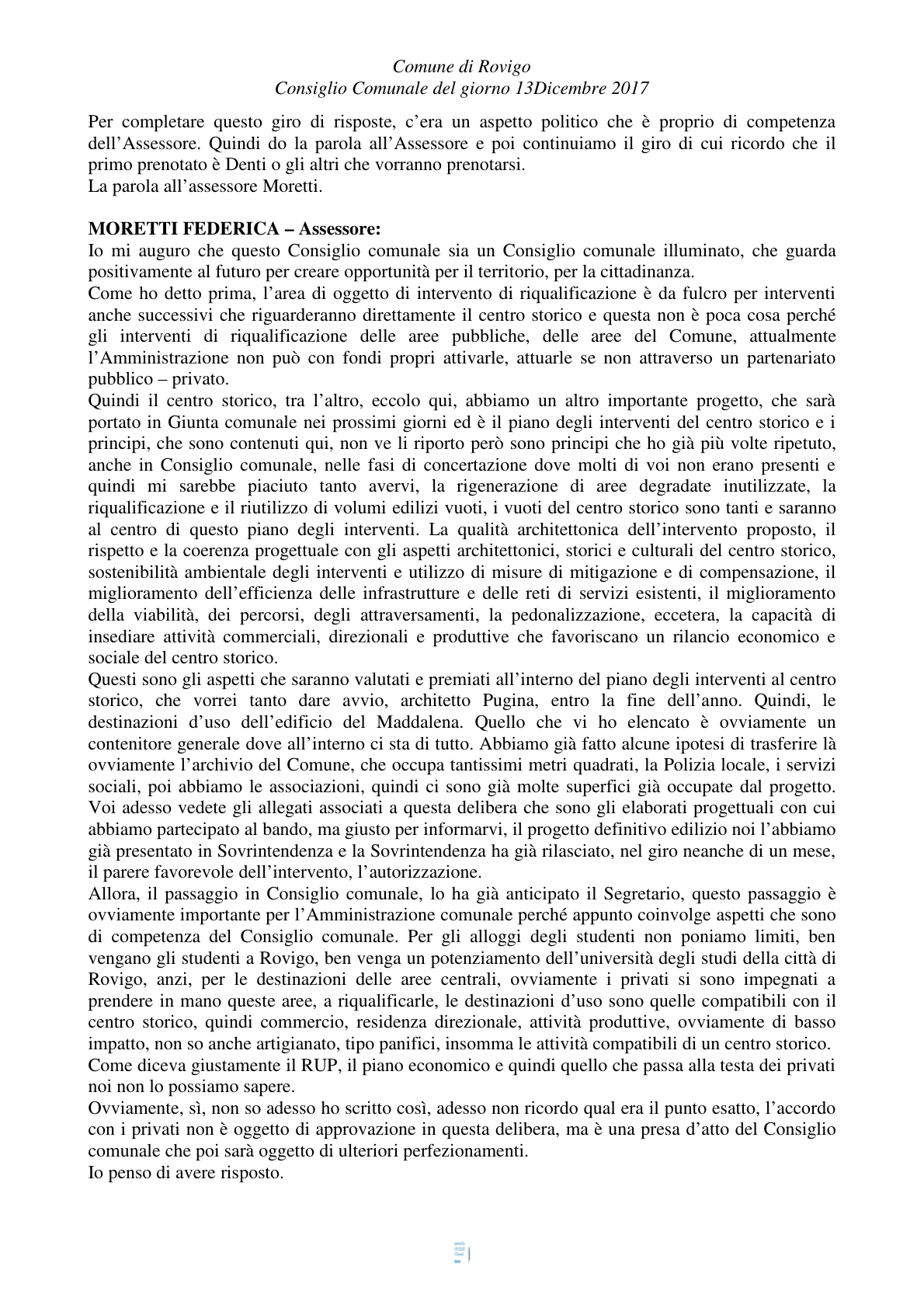 Pagina 40 del verbale
