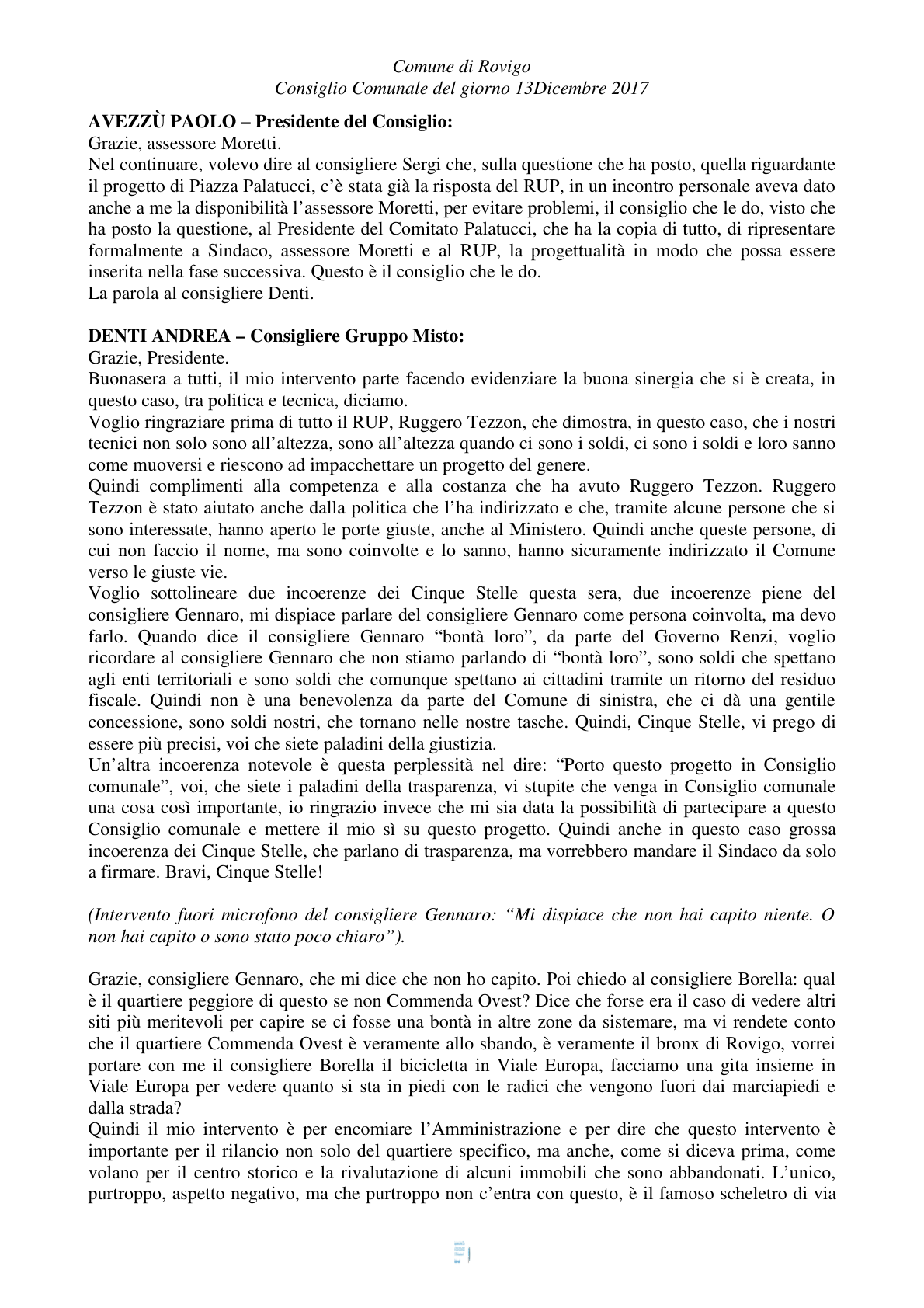 Pagina 41 del verbale