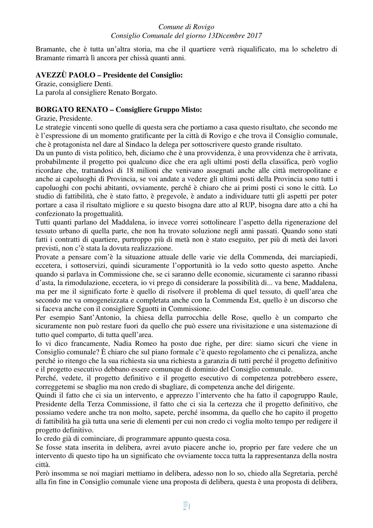 Pagina 42 del verbale