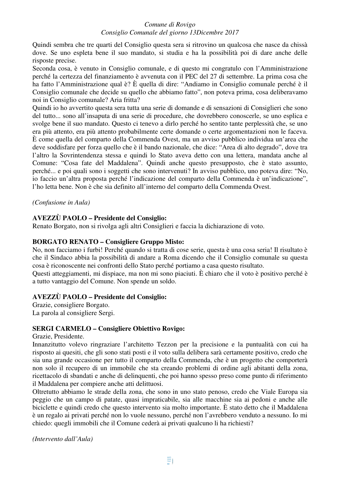 Pagina 52 del verbale