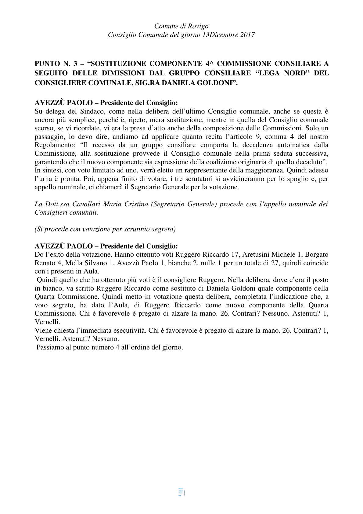 Pagina 58 del verbale