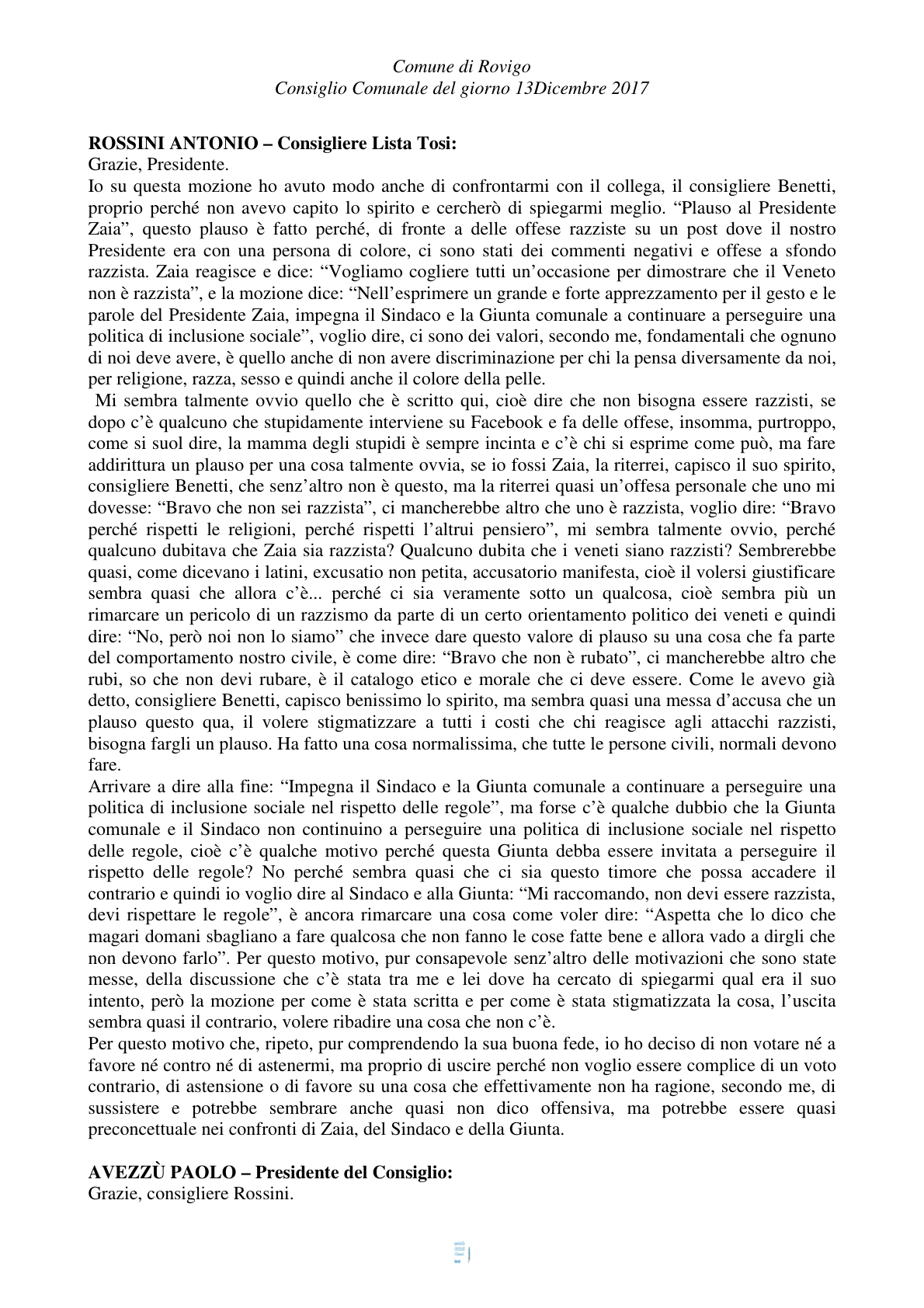 Pagina 62 del verbale