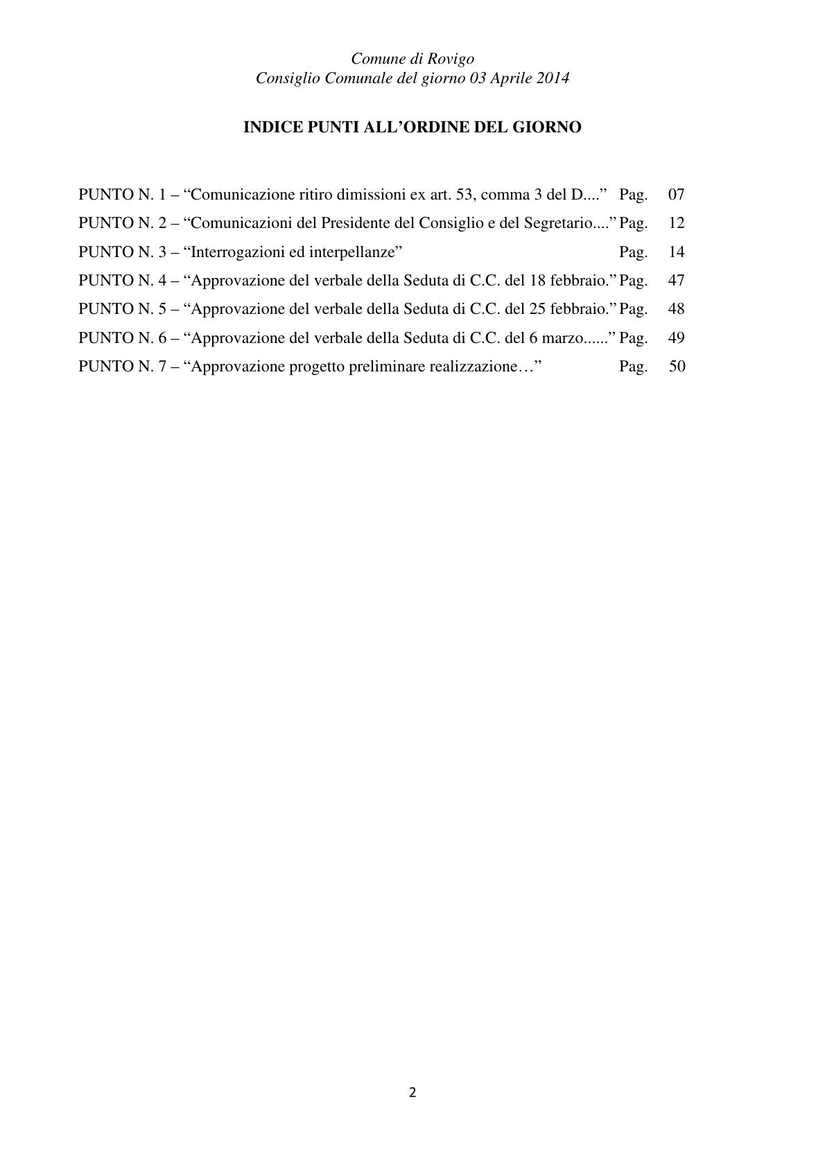 Pagina 2 del verbale