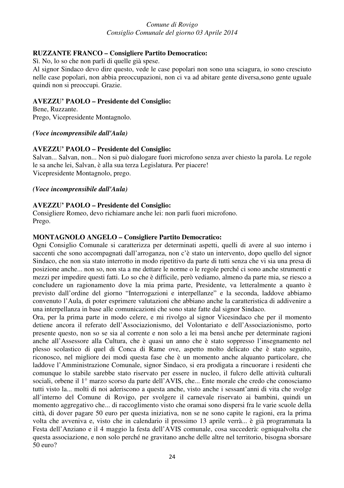 Pagina 24 del verbale