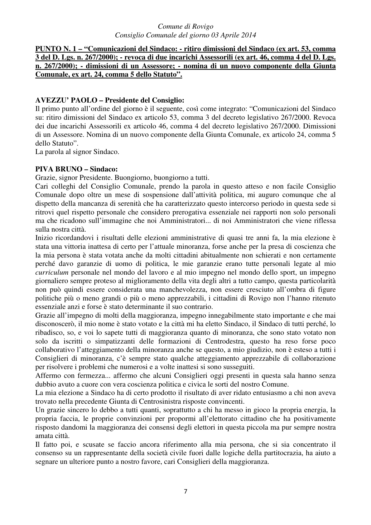 Pagina 7 del verbale