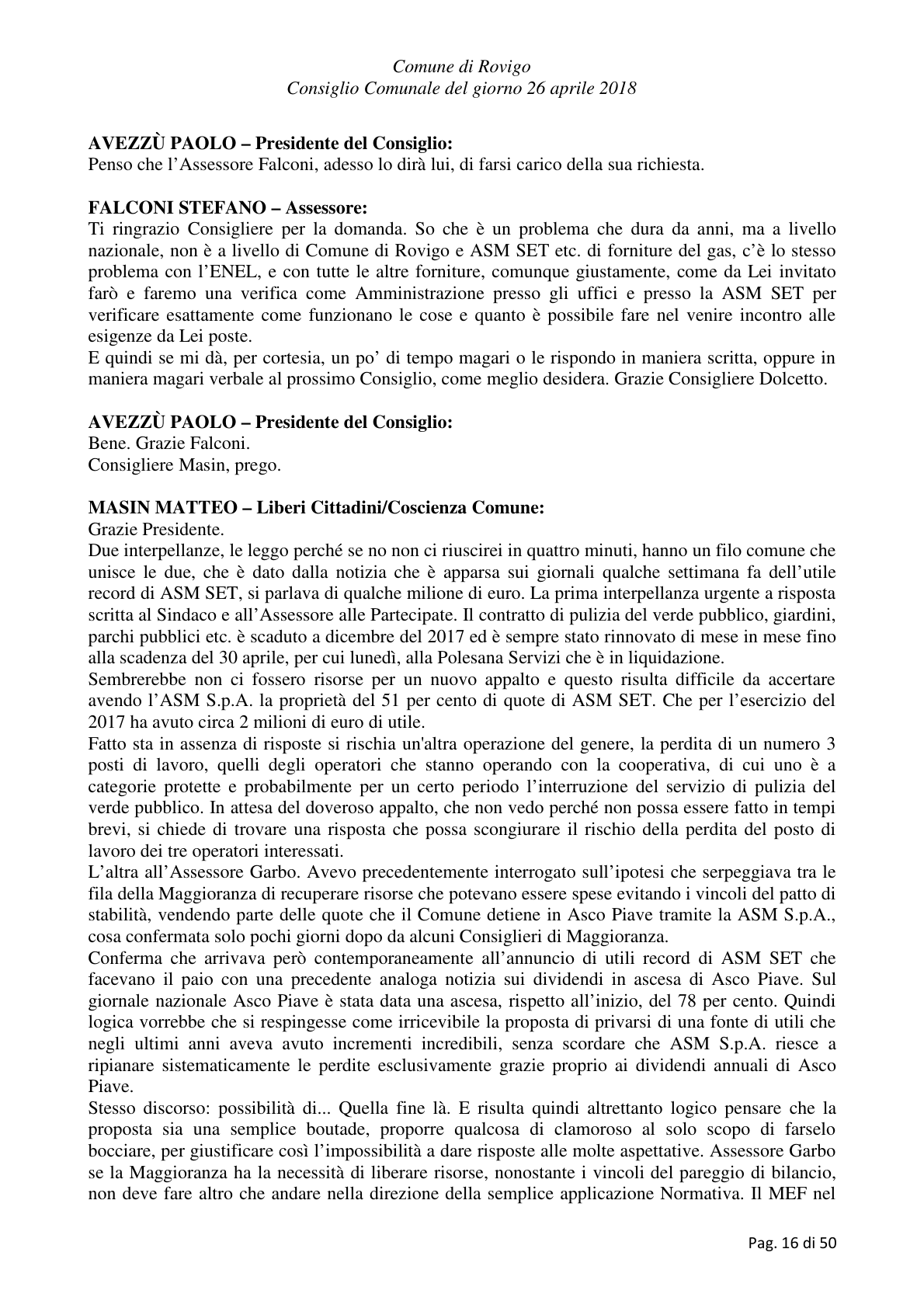 Pagina 16 del verbale