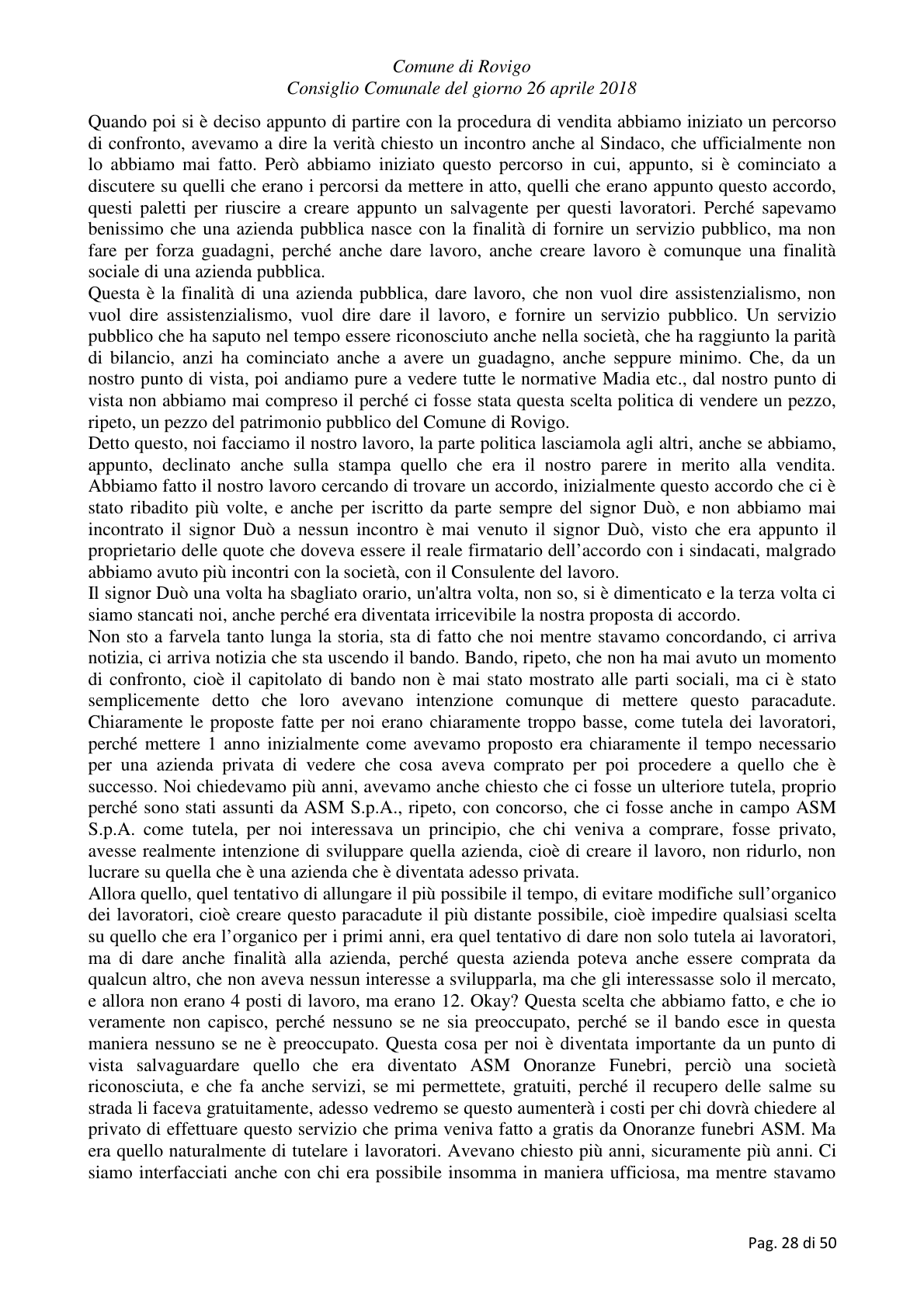 Pagina 28 del verbale
