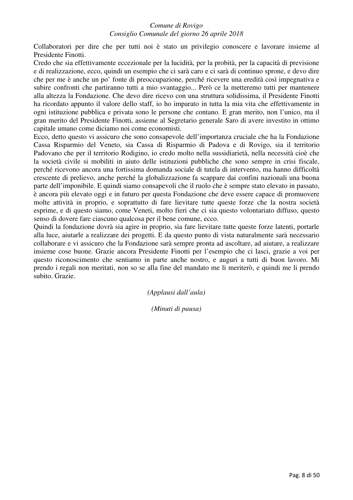 Pagina 8 del verbale