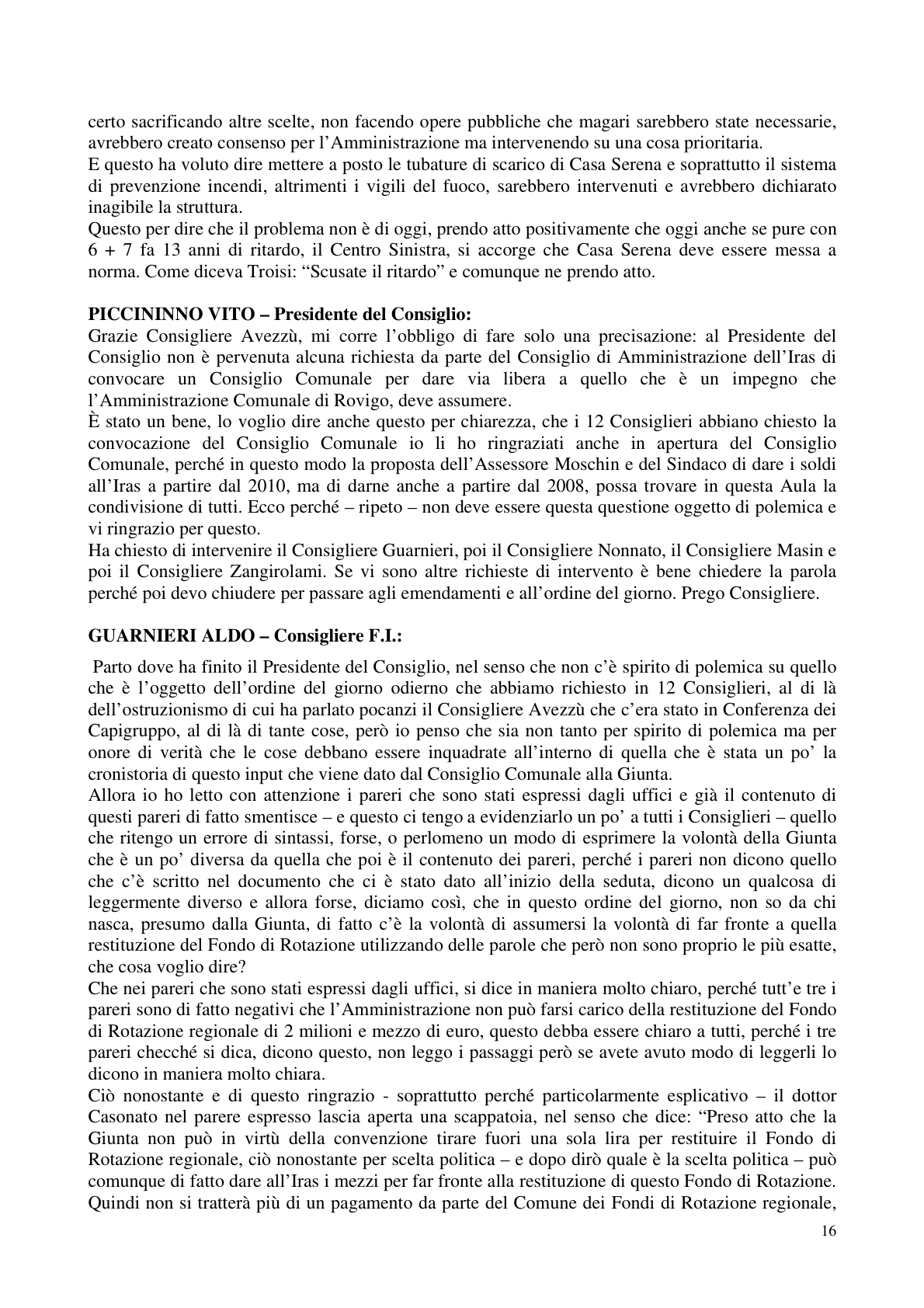 Pagina 17 del verbale