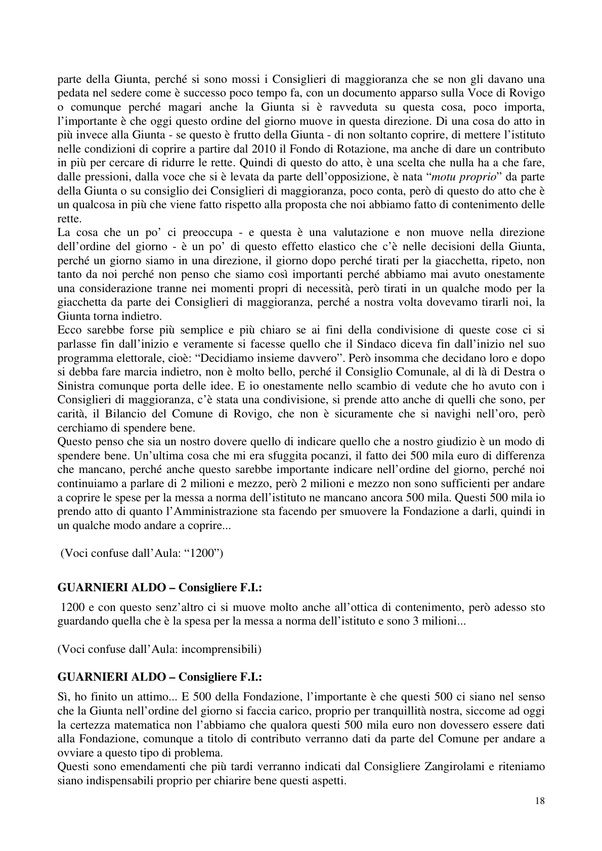 Pagina 19 del verbale