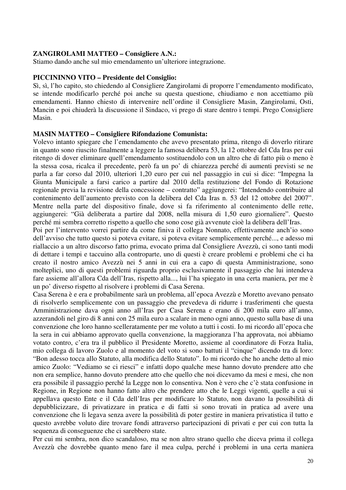 Pagina 21 del verbale