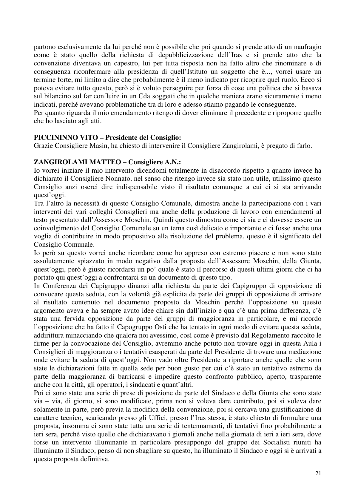Pagina 22 del verbale
