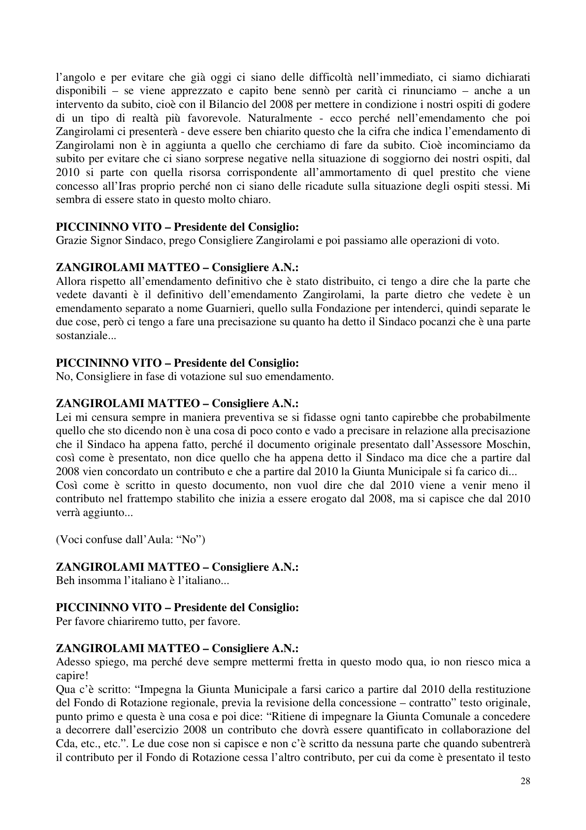 Pagina 29 del verbale
