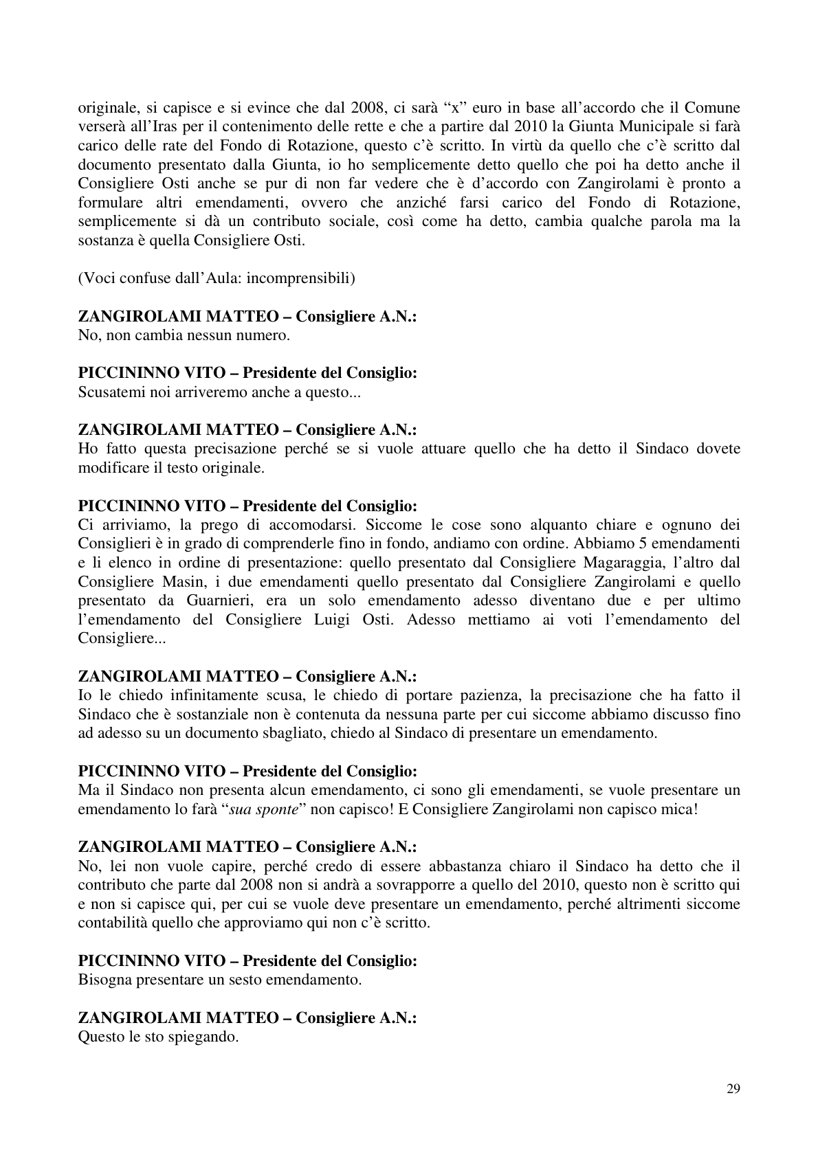 Pagina 30 del verbale