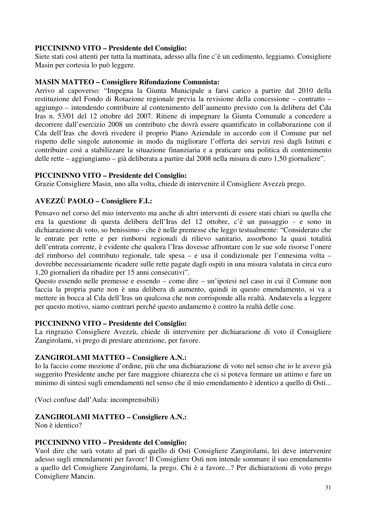 Pagina 32 del verbale