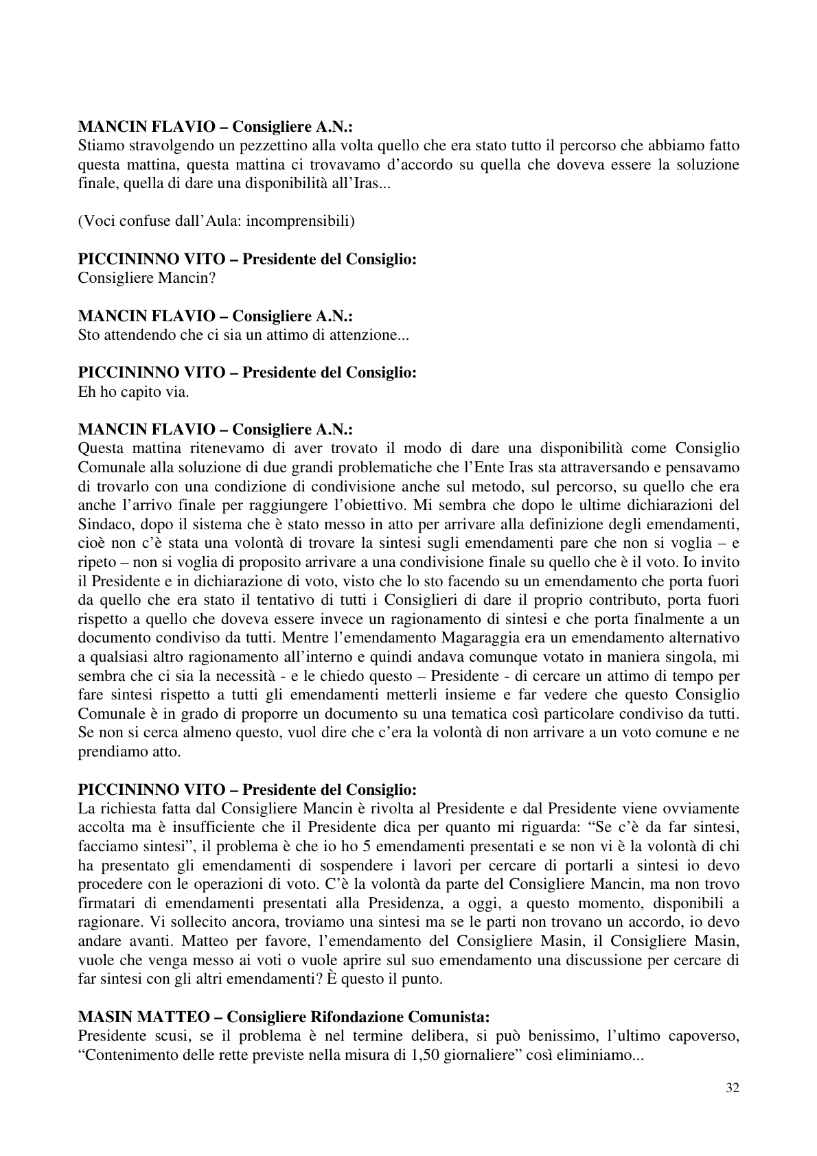 Pagina 33 del verbale