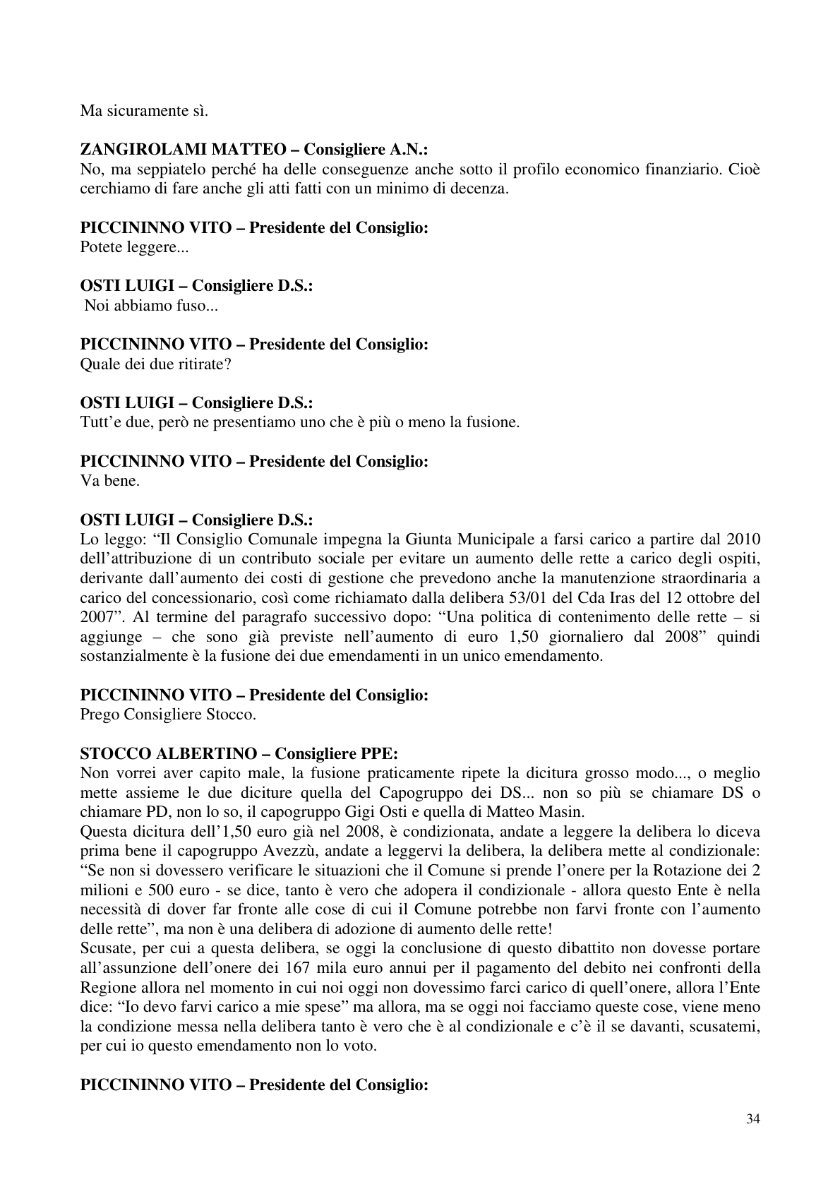 Pagina 35 del verbale