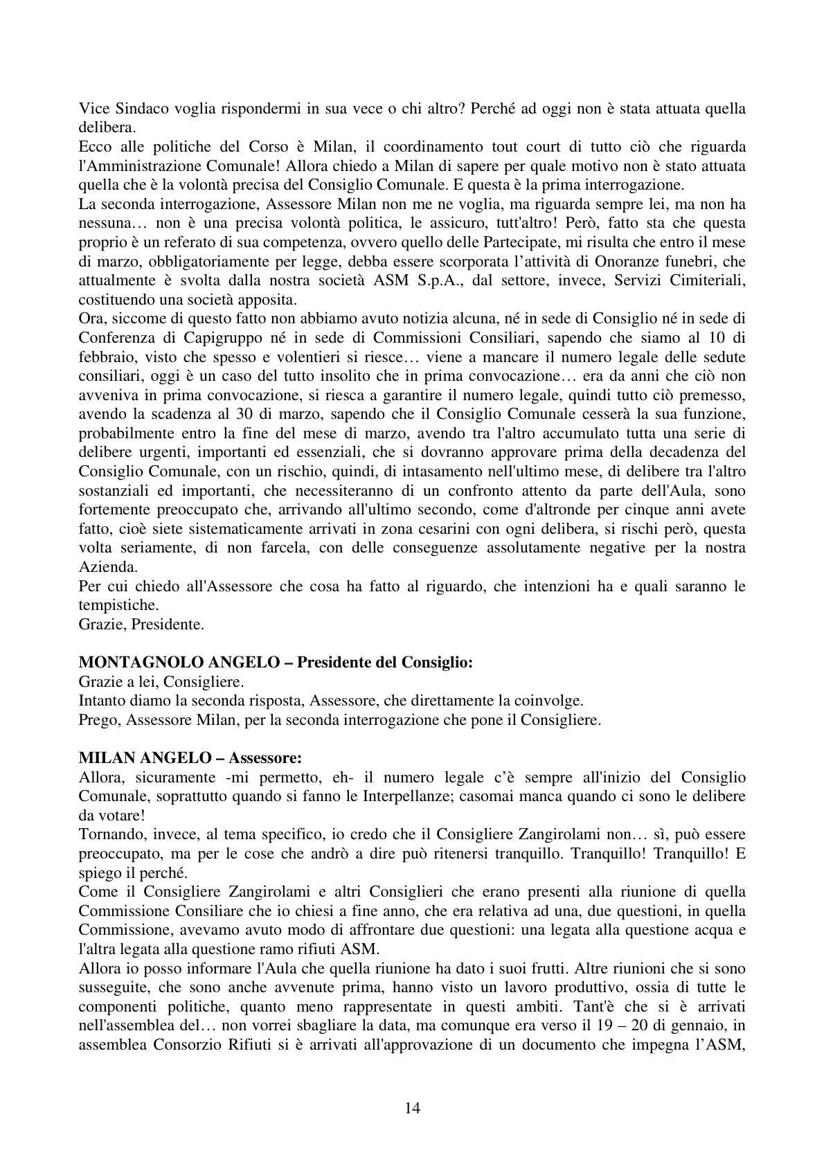 Pagina 14 del verbale