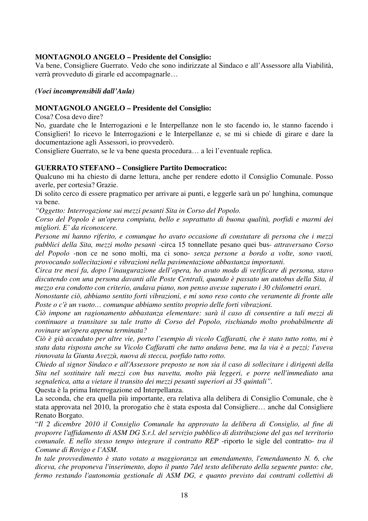 Pagina 18 del verbale