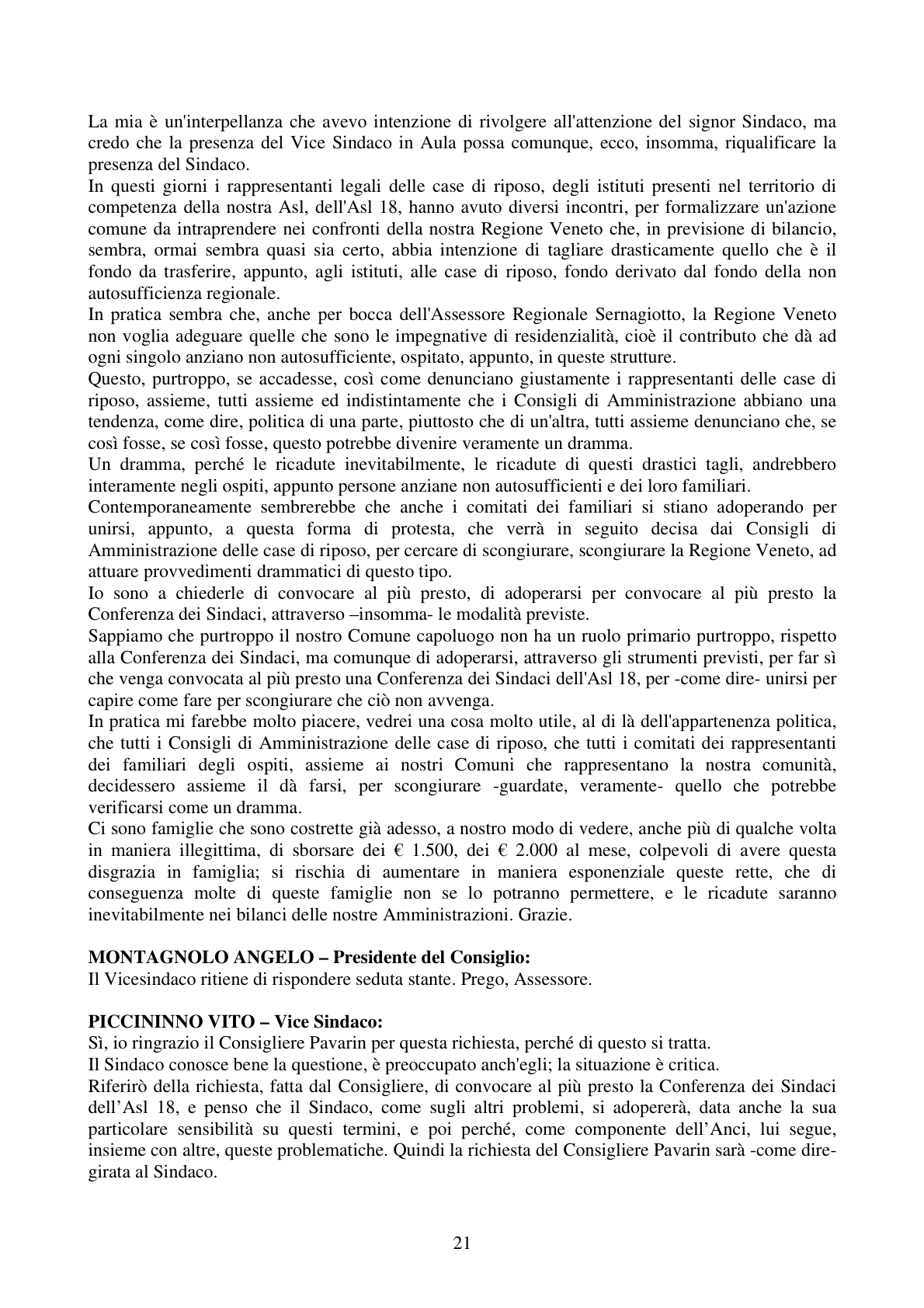 Pagina 21 del verbale