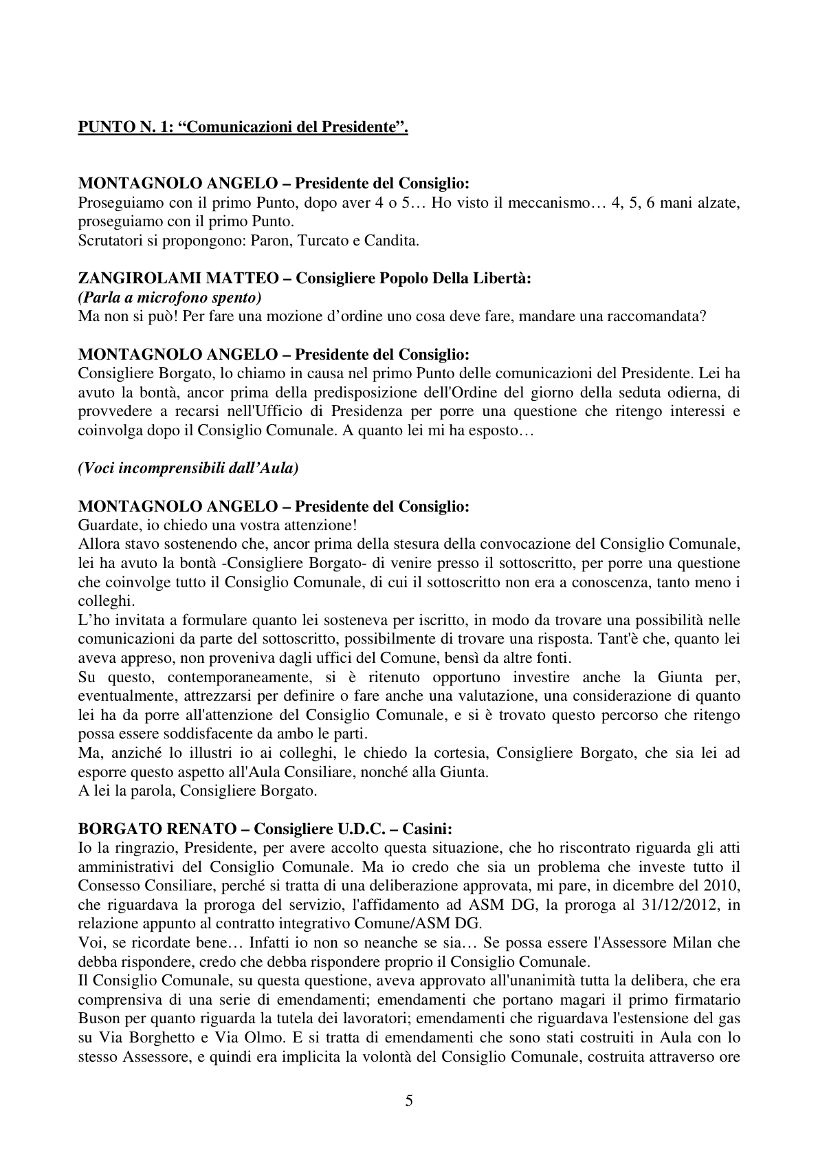 Pagina 5 del verbale