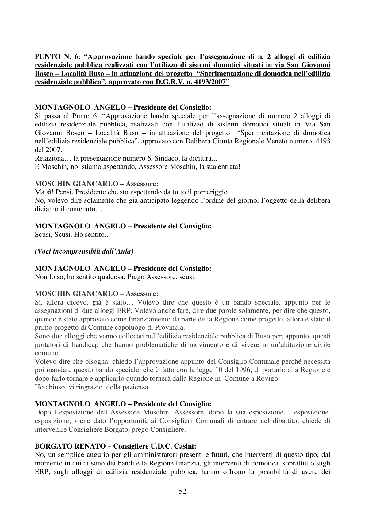 Pagina 52 del verbale
