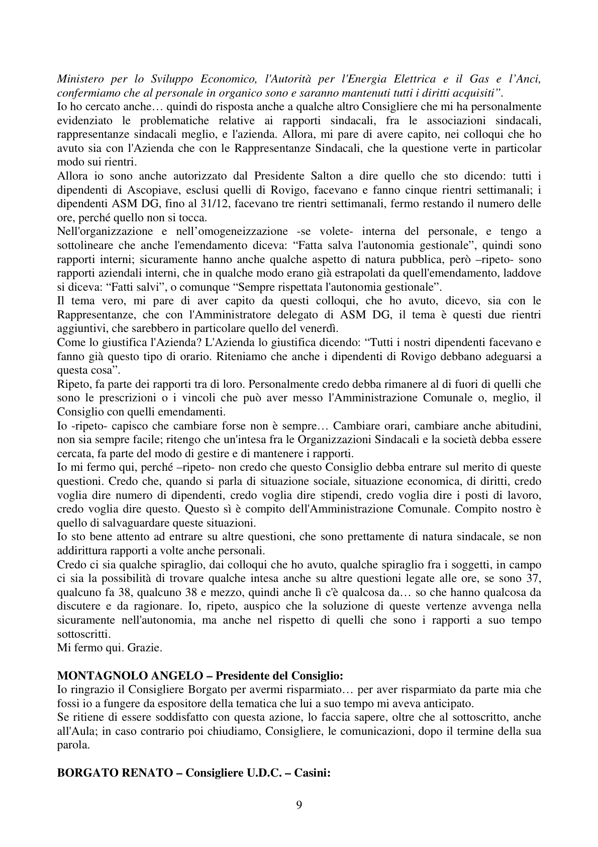 Pagina 9 del verbale