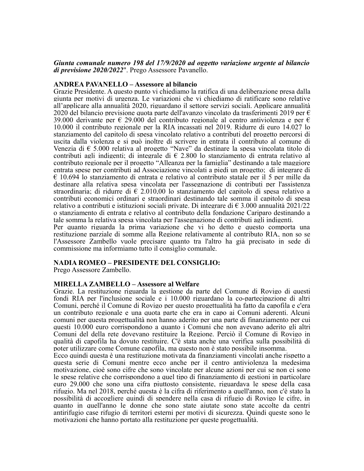 Pagina 15 del verbale