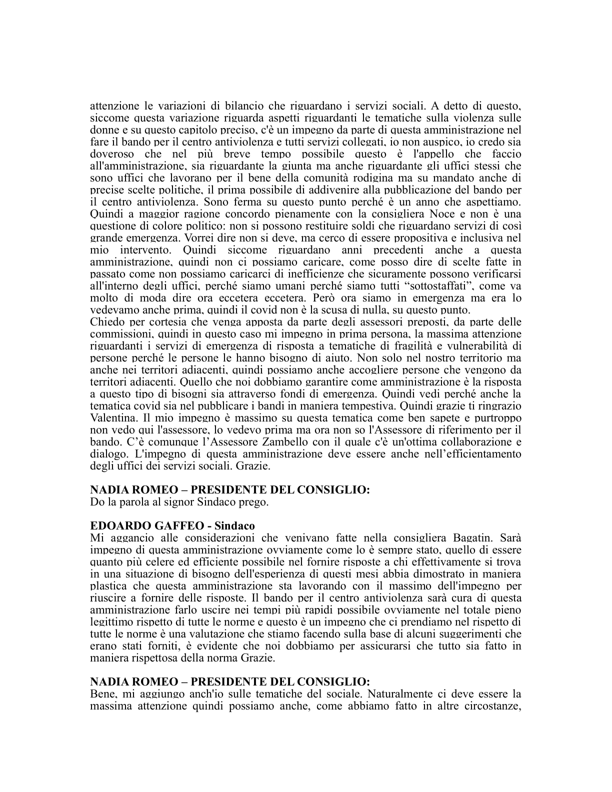 Pagina 17 del verbale