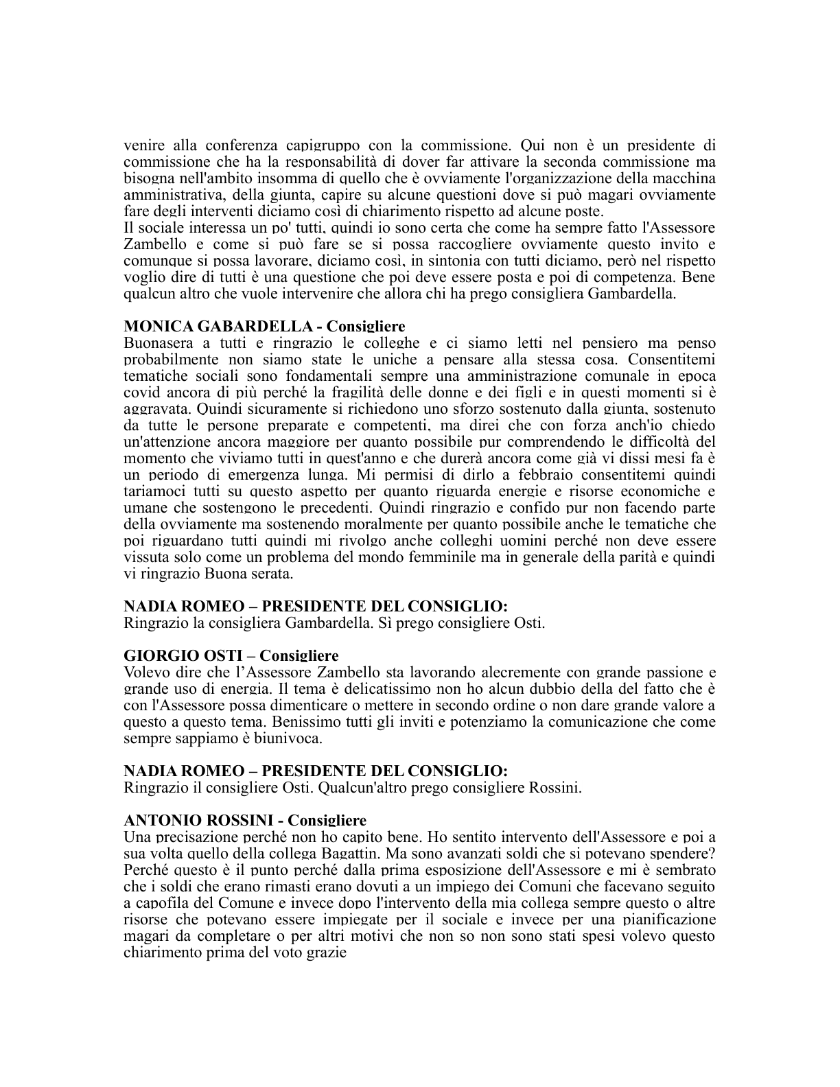 Pagina 18 del verbale