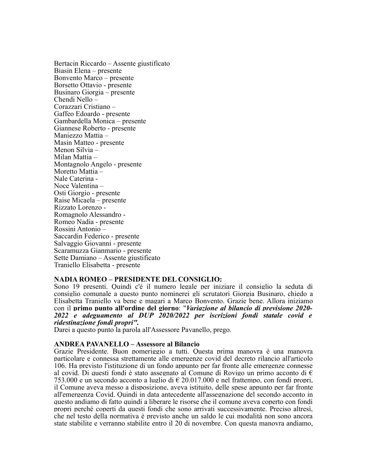 Pagina 2 del verbale