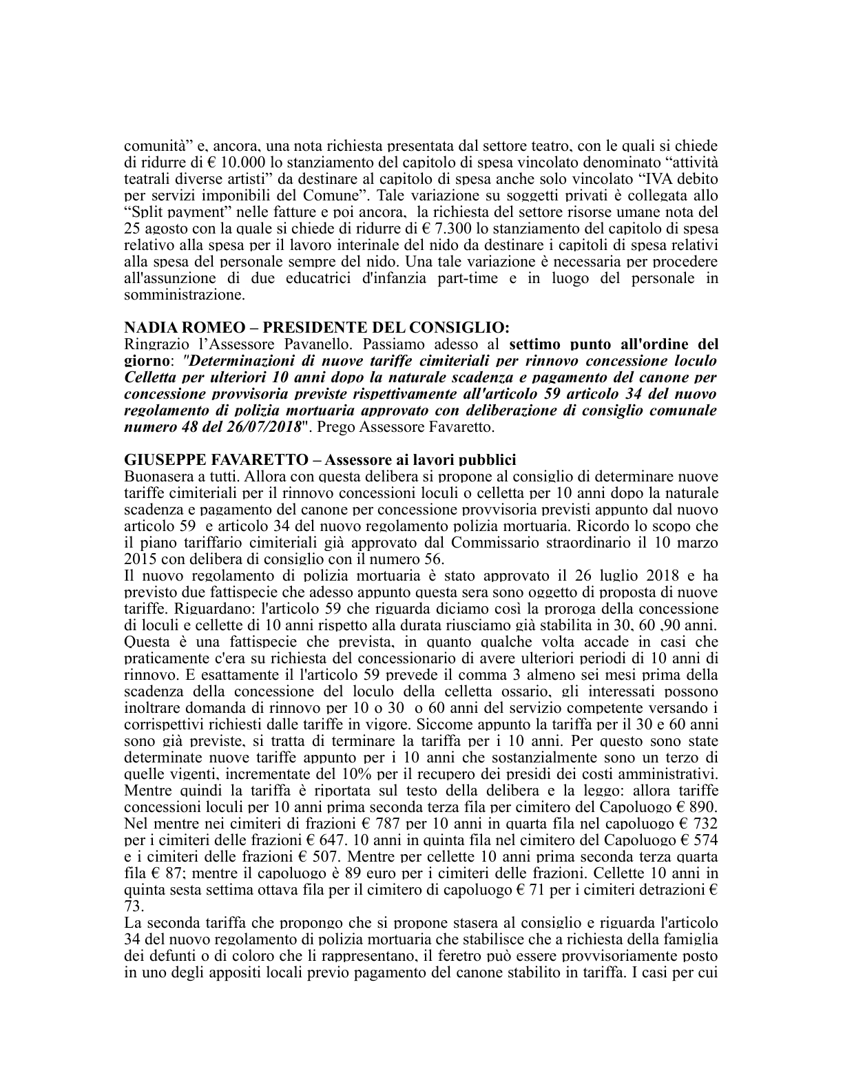 Pagina 21 del verbale