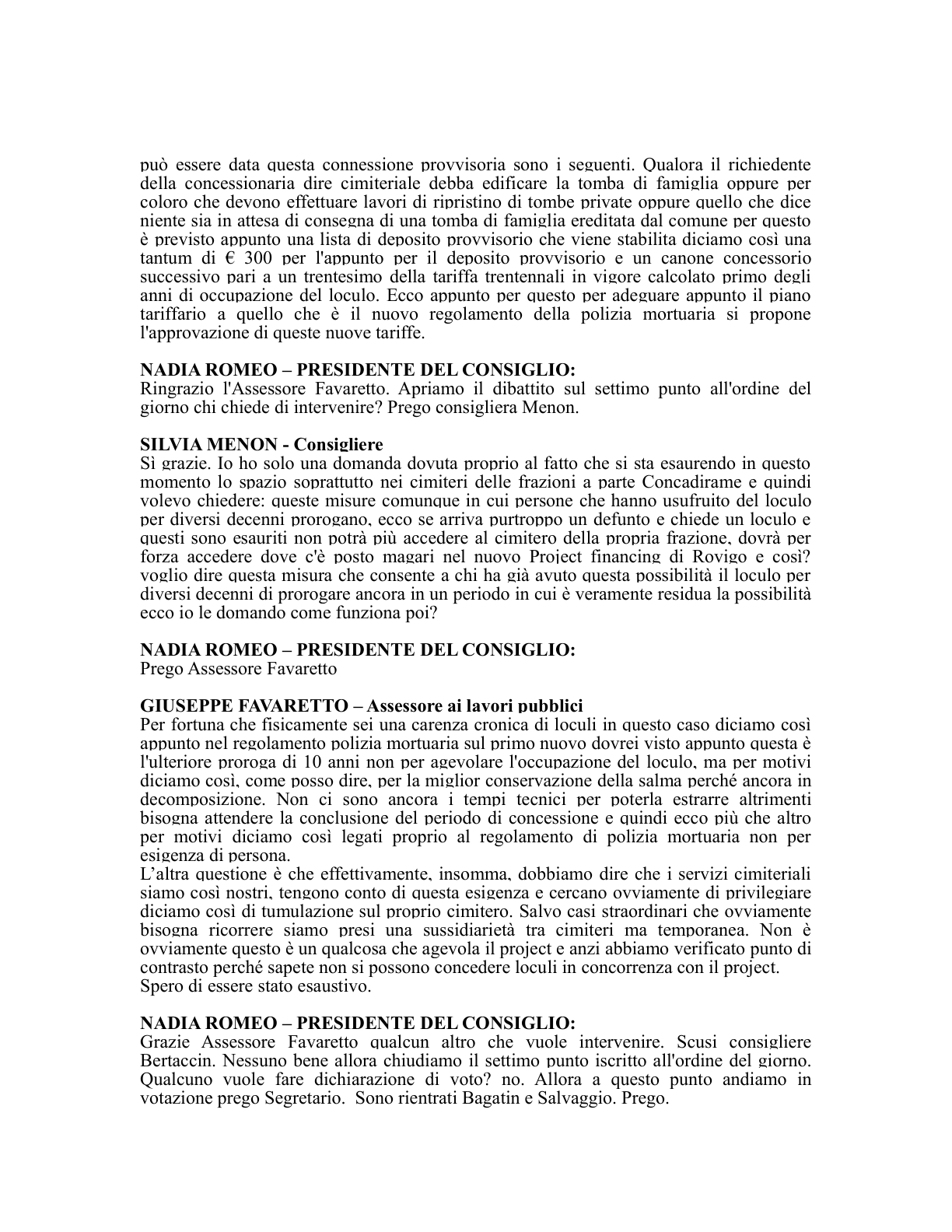 Pagina 22 del verbale