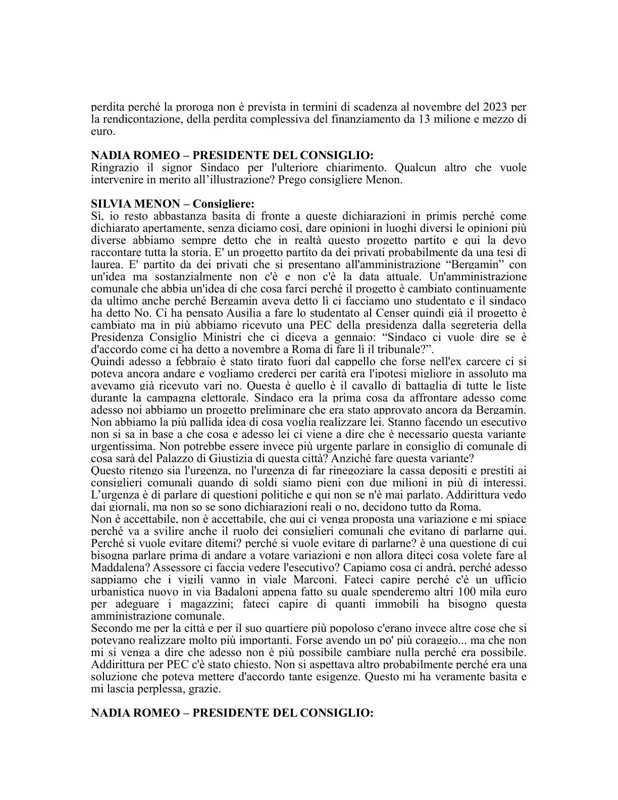 Pagina 25 del verbale