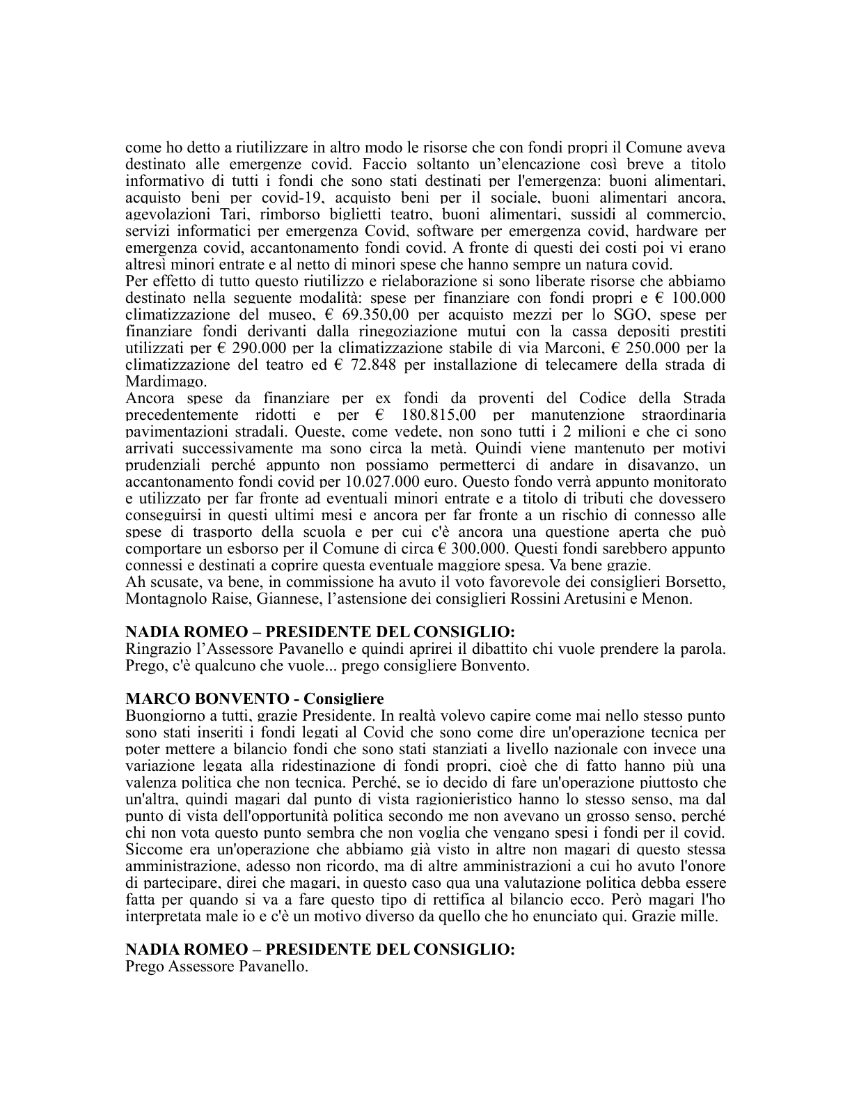Pagina 3 del verbale