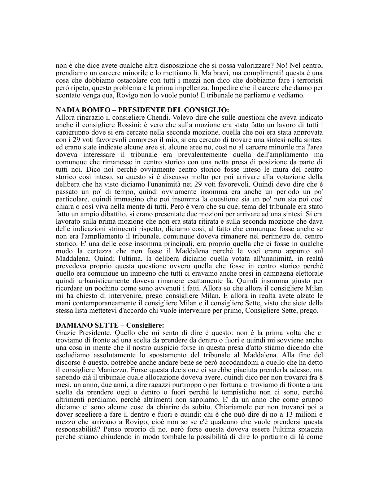 Pagina 31 del verbale
