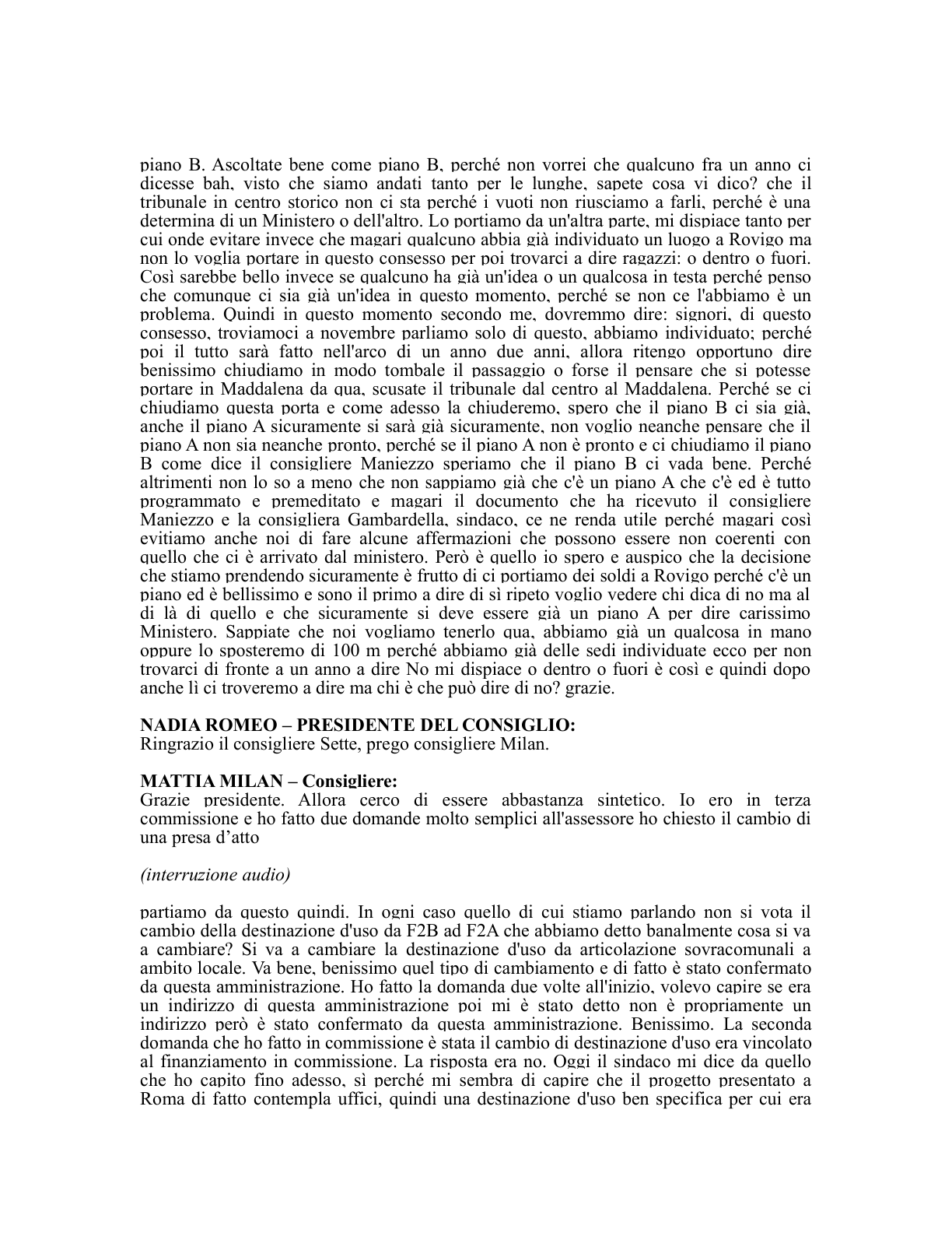 Pagina 32 del verbale