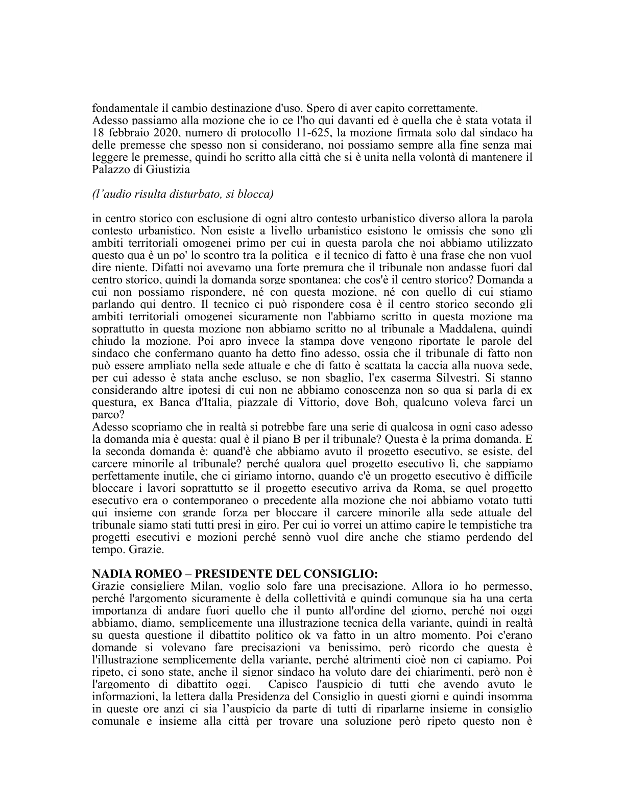Pagina 33 del verbale
