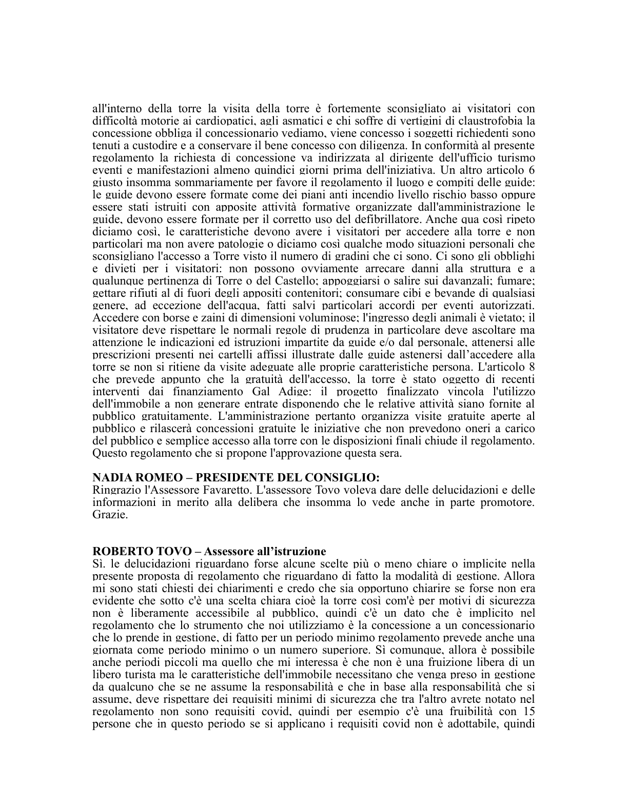 Pagina 37 del verbale
