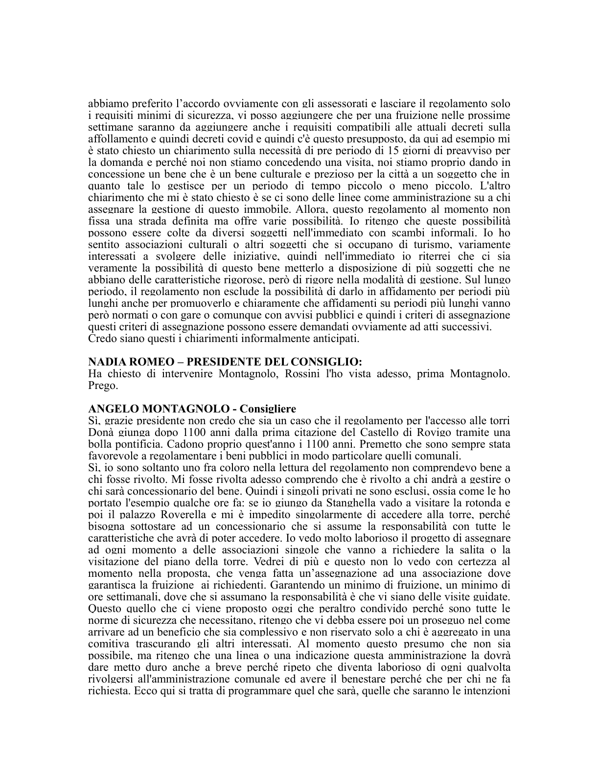 Pagina 38 del verbale