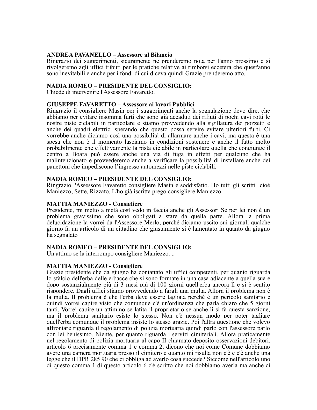 Pagina 48 del verbale